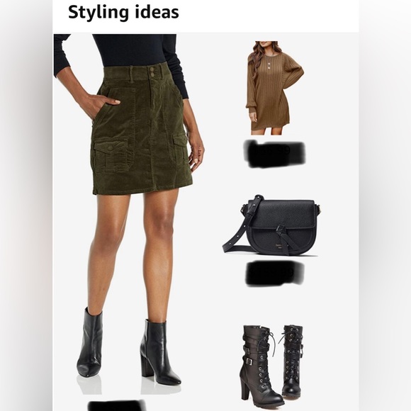 Furcross: Women Calf Boots Studded Round Toe Side Zip Up Thick Heels Punk Gothic - Picture 15 of 16